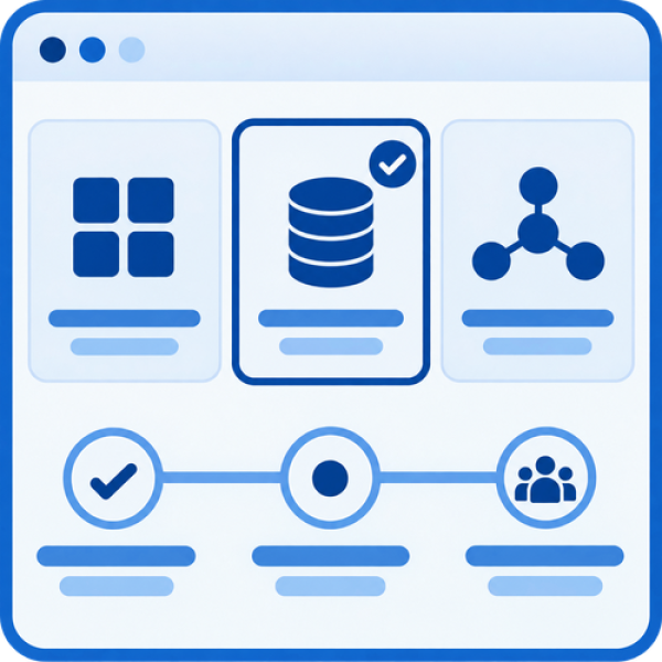 Icône du service Stratégie et adoption de plateformes – Beep Digital